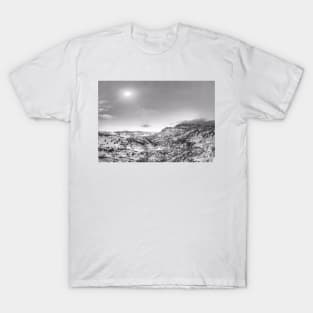 Wild Montana Skies  - Black And White T-Shirt